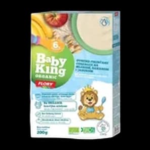 Hrana Za Bebe Instant Babay King Pirinač, Kukuruz, Mleko Jabuka, Šargarepa - Premium 200 Gr Flory