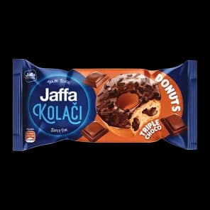 Krofna prelivena Triple choco 58g Jaffa