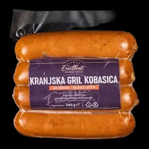 Kranjska gril kob/sir.blago ljuta EX240g