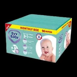 Evybaby pelene za bebe box 3 midi 5-9kg 108/1