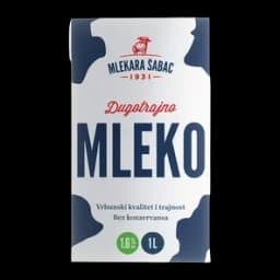 Mleko Uht 1.6%mm 1l Šabac