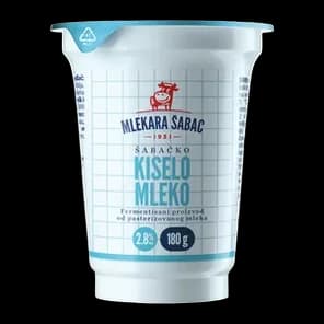 Kiselo Mleko 2.8% 180ml Mlekara Sabac