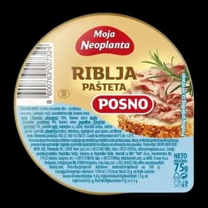 Neoplanta riblja pasteta sa povrcem 75g