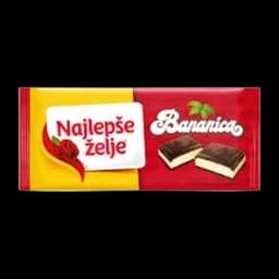 Cokolada Crna Najlepse Zelje Bananica 184g
