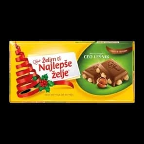 Cokolada Najlepse Zeljesa Celim Lesnikom 190g