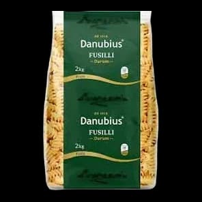 Testenina Durum Fusilli Danubius 2kg