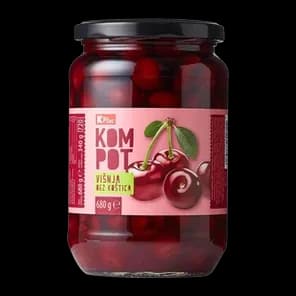 Kompot Višnja Bk 680g K Plus Gg