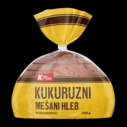 Hleb K Plus Kukuruzni Pak 350g