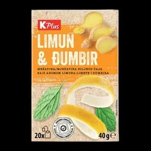 Čaj Đumbir&limun 40g K Plus