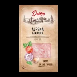 Kobasica Alpska Slajs 100g Deliso