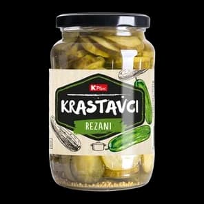 Krastavci Rezani 670g K Plus