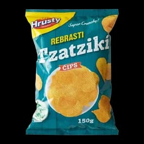 Čips Tzatziki Rebrasti 150g Hrusty