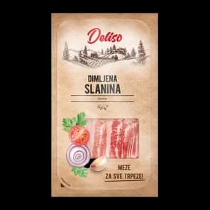Slanina Dimljena Slajs 100g Deliso