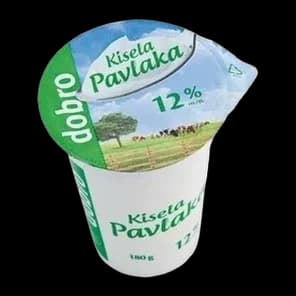 Dobro kisela pavlaka 12%m.m. 180 g