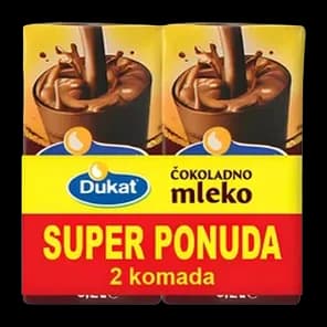 Cokoladno mleko Dukat 2x200ml
