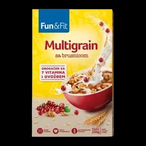 Pahuljice Fun&fit Multigrain Sa Brusnicom 250 Gr Fun&fit