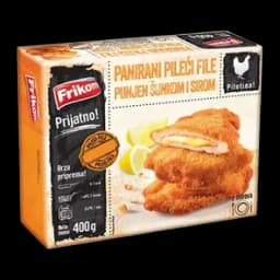 Panirani pileći file šunka I sir 400 gr