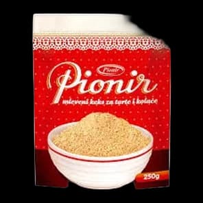 Keks Mleveni 250g Pionir
