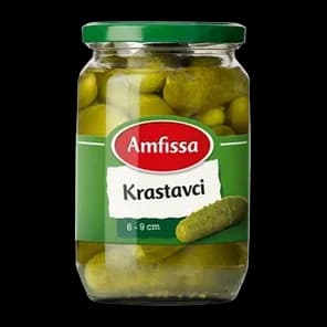 Krastavci pasterizovani 6-9 Amfissa 680g