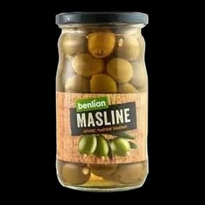 Masline Zelene Sa Bademom 700g Bf