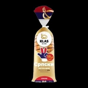 Srpski extra beli rezani hleb Klas 500g