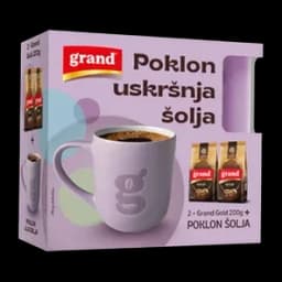 Kafa Grand Gold 2x200g+pastelna cinija