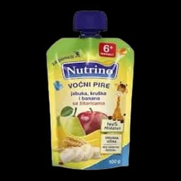 Nutrino Pouch Jabuka, Kruska, Banana, Zitarice 100g
