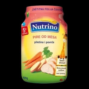 Kasica povrce sa piletinom Nutrino 190g