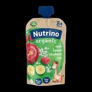 Kaša Voćna Organska Jabuka Banana Malina Pirinač 100gr Nutrino