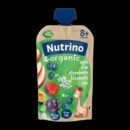Kaša Voćna Organska Jabuka Šljiva Jagoda Borovnica 100gr Nutrino