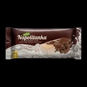 Napolitanke Prelivene Mleko Baš Baš 145g