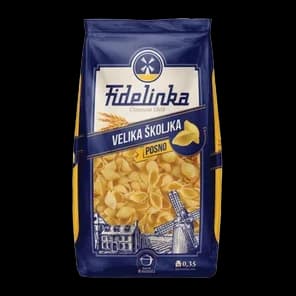 Testenina Velika Školjka 350gr Fidelinka