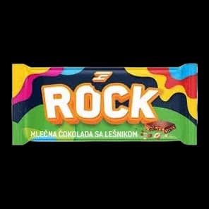 Rock mlečna čokolada sa lešnikom 100 g