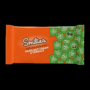 Cokolada Smilies Milk Hazelnut Cream&cereals 87g
