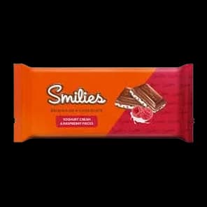 Cokolada Smilies Yoghurt Cream&raspberry 98g