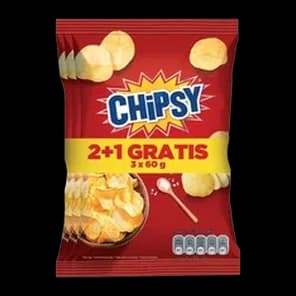 Chipsy plain salted 3 x 60 g