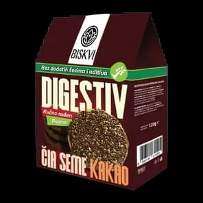 Keks Digestiv Čia Kakao 120g Biskvi