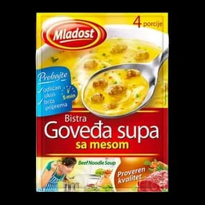 Govedja Supa Sa Mesom 58g Mladost