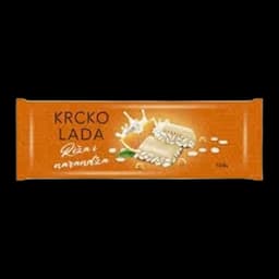 Cokolada Krckolada Bela Sa Rizom 150g