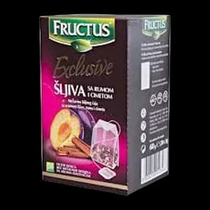 Caj sljiva/rum&cimet Fructus 60g-excl.