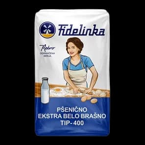 Brašno T400 Oštro 1kg Fidelinka