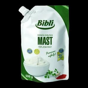 Domaca svinjska mast Doypack 0,5kg Bibli