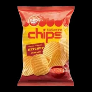 Cips rebrasti BBQ Chips way 150g