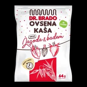 Kaša Ovsena Jagoda Badem 64g Dr.bra