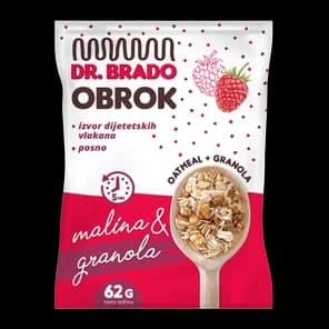 Obrok Malina Granola 62g Dr.brado