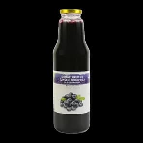Sirup Domaći Od Borovnica Sa Plodovima Borovnice 0.75l