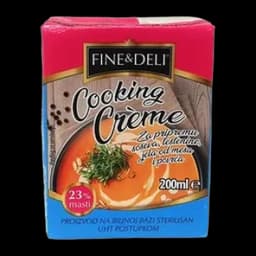 Krem Za Kuvanje 23% M.m.fine&deli Cooking Creme 0.2l