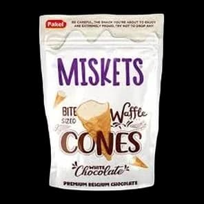 Mini Korneti Punjeni Belom Cokoladom Miskets 120g