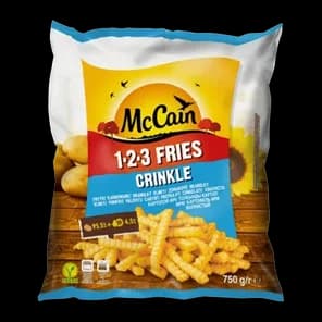 Pomfrit 123 Fries Crinkle 750g Mcca