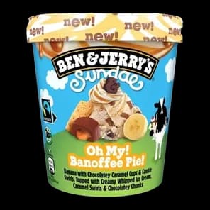 Slad.Sundaes oh my banoffee pie B&J427ml